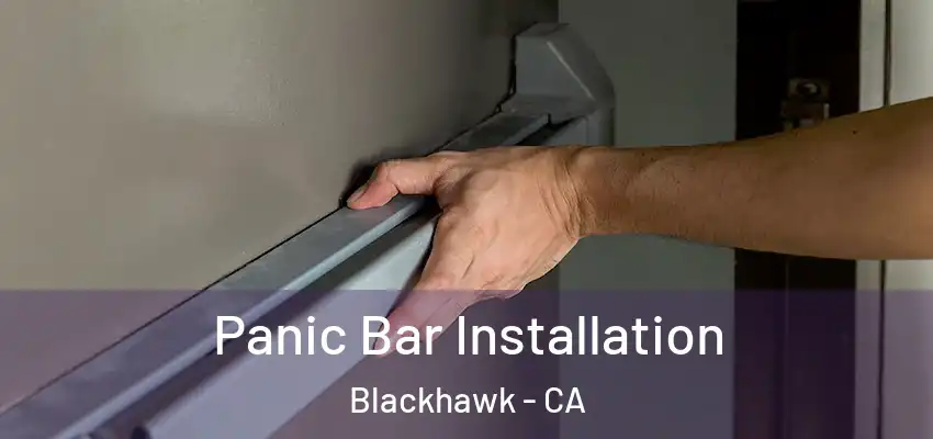 Panic Bar Installation Blackhawk - CA